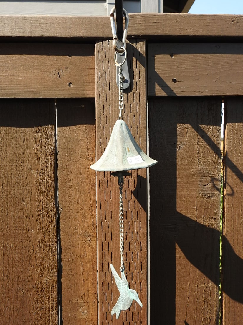 Hummingbird and Morning Glory Metal Wind Chime - 3
