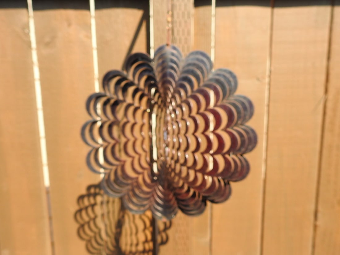 Hummingbird Metal Garden Wind Spinner - 4