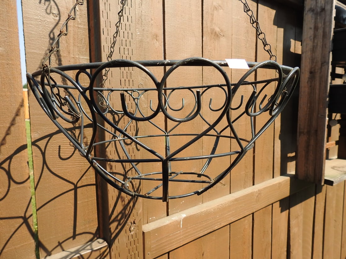 Hanging Metal Garden Basket Planter - 2