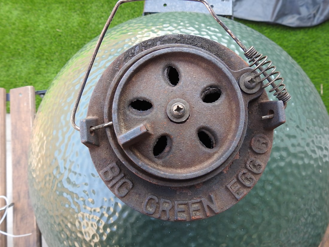 Big Green Egg Ceramic Kamado Smoker Grill with Cart and Cover - 3