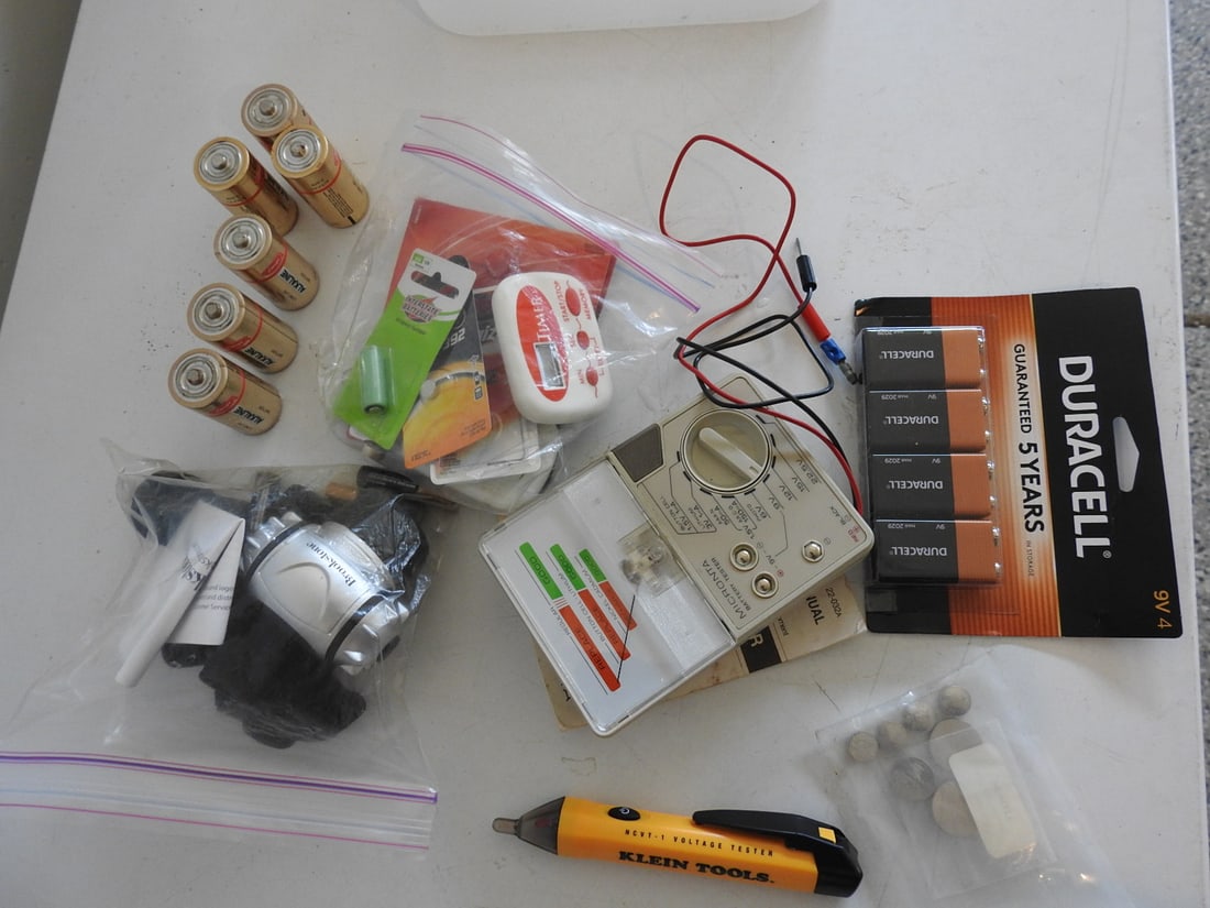 Battery Charger, Batteries and Tester Lot (1 of 5)