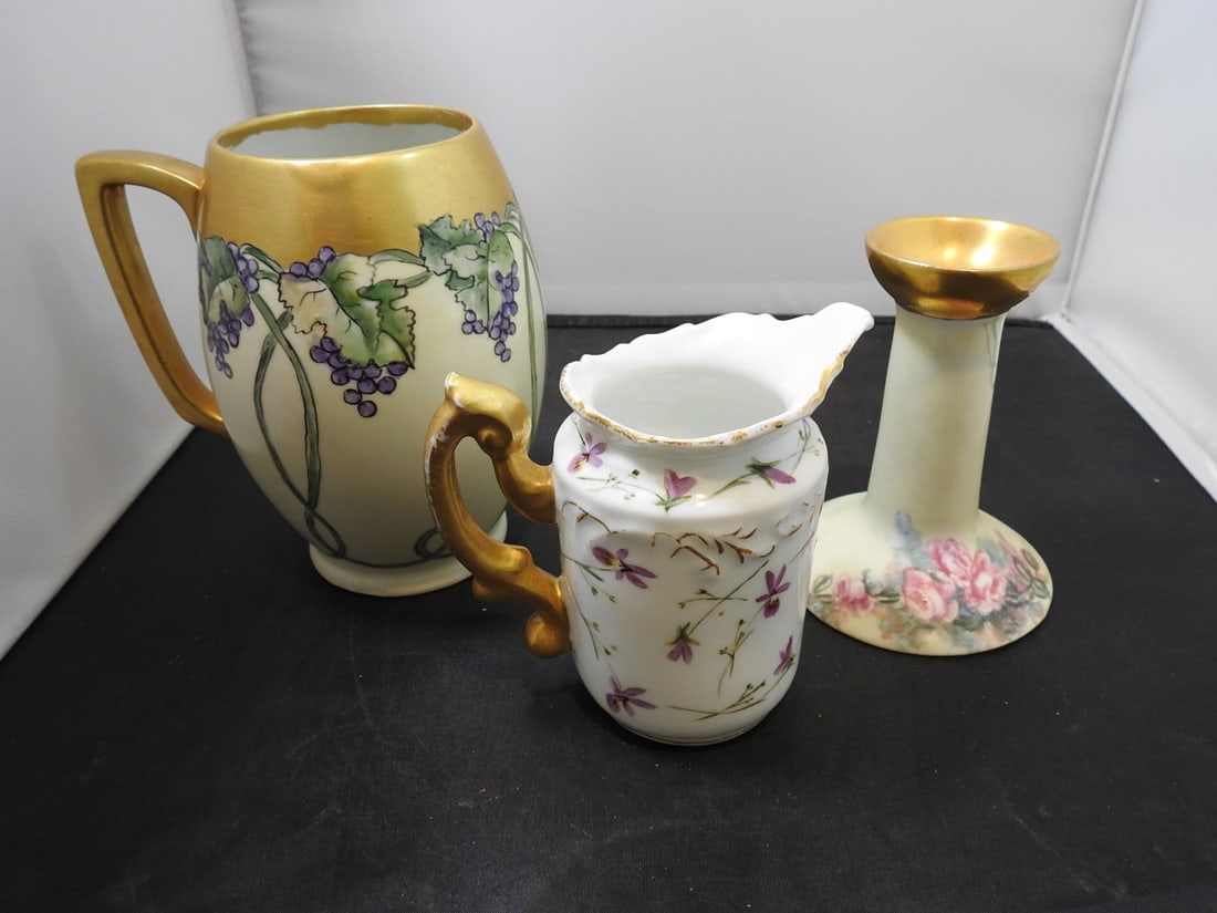 Vintage Japanese Hand-Painted Porcelain Dessert Bowl Set - 7
