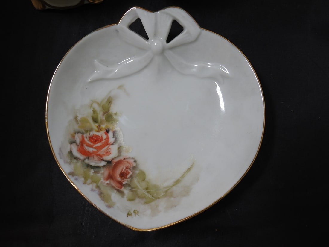 Collection of Antique and Vintage Hand-Painted Porcelain Items - 2