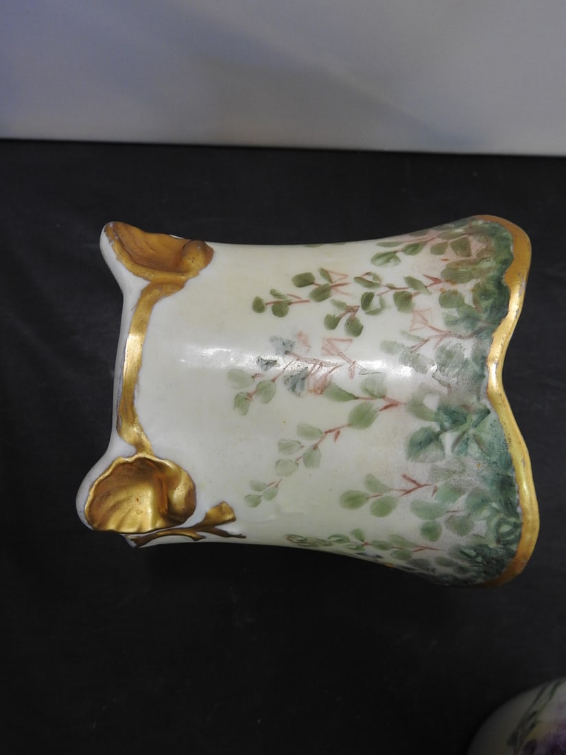 Collection of Antique and Vintage Hand-Painted Porcelain Items - 5