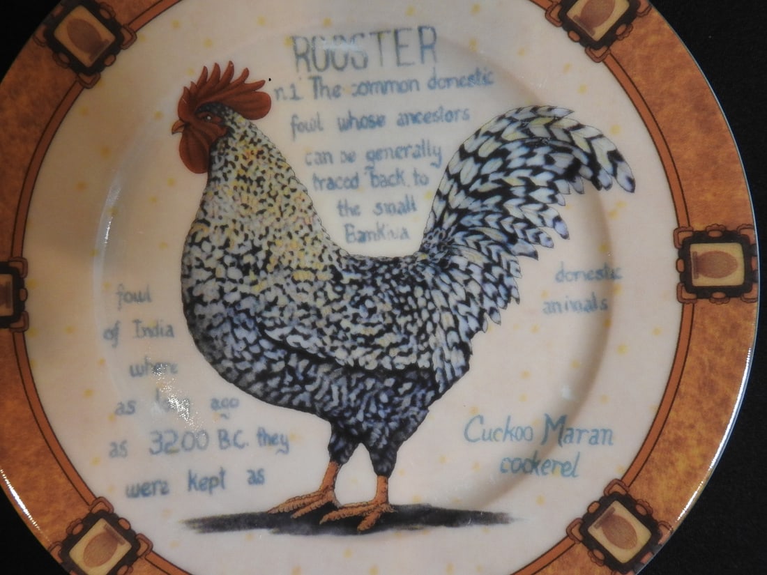 Henrietta Made in Germany Rooster Dessert Plates - 5