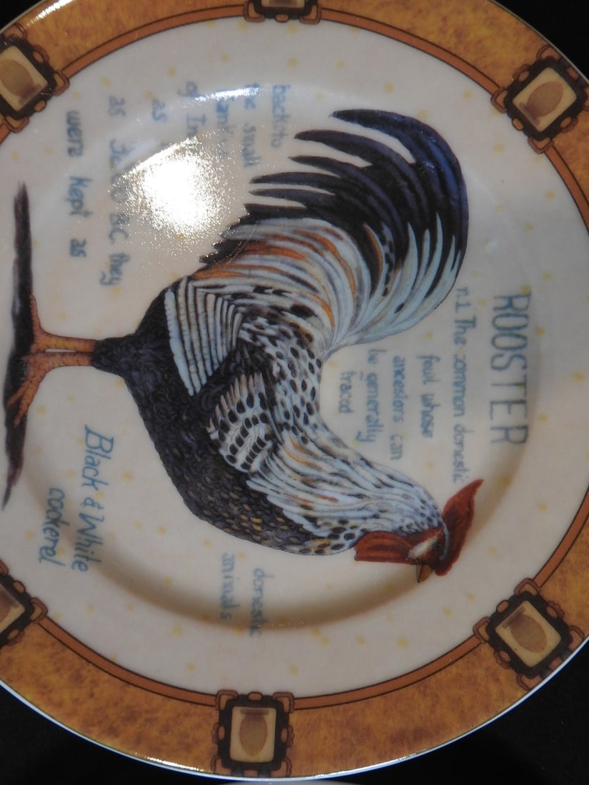 Henrietta Made in Germany Rooster Dessert Plates - 6