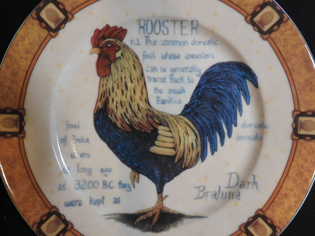 Henrietta Made in Germany Rooster Dessert Plates - 7