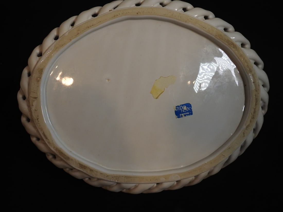 Studio Nova Spring Blossom Woven Ceramic Basket - 4