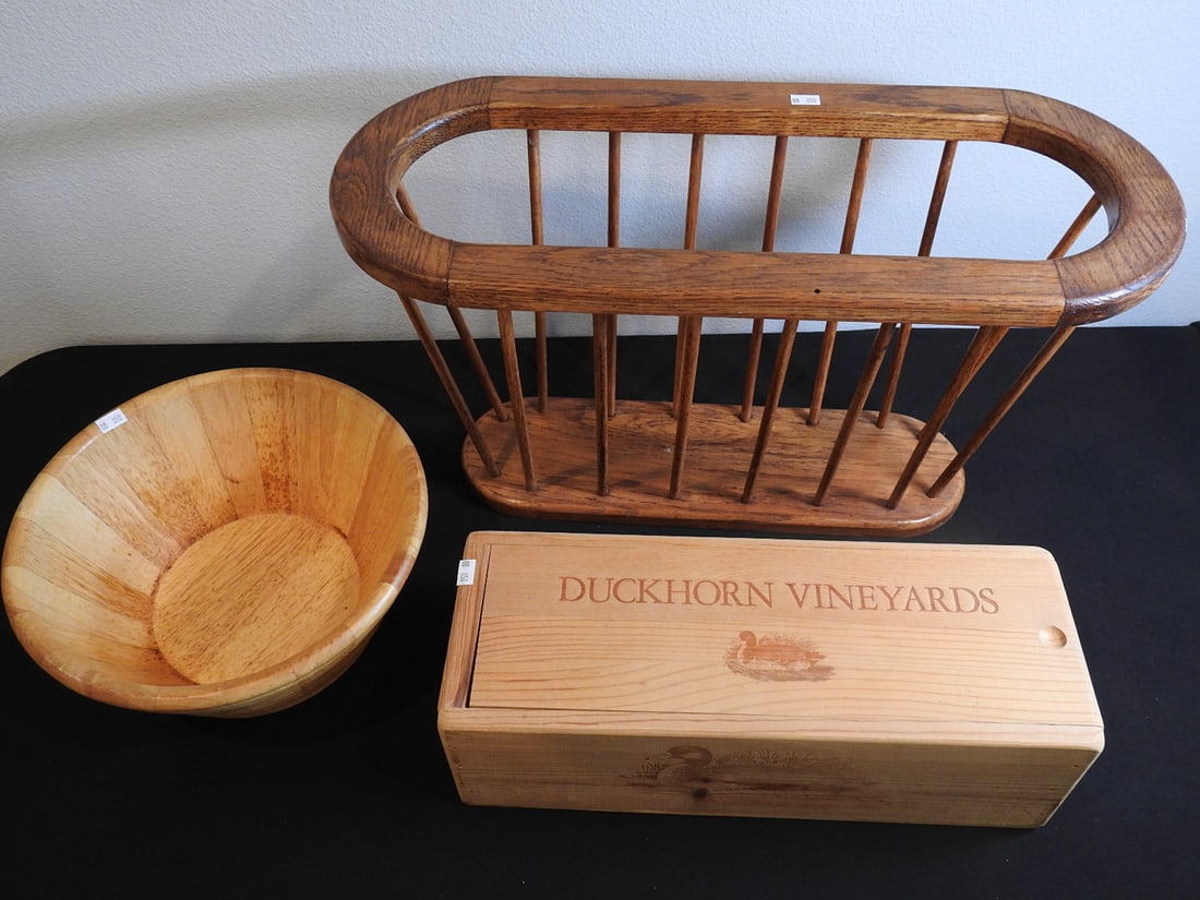 Three Wooden Home Decor Items (1 of 14)