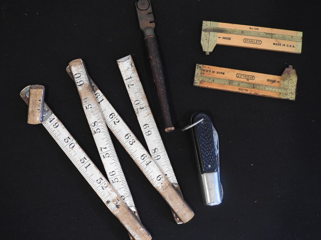 Vintage Drafting Tools and Pocket Knife Lot - 2