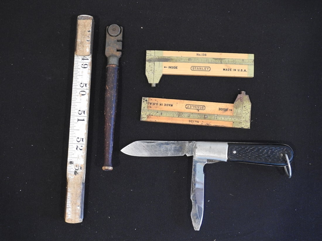 Vintage Drafting Tools and Pocket Knife Lot - 3