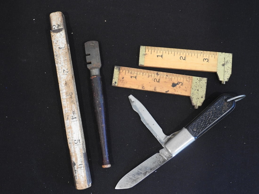 Vintage Drafting Tools and Pocket Knife Lot - 4