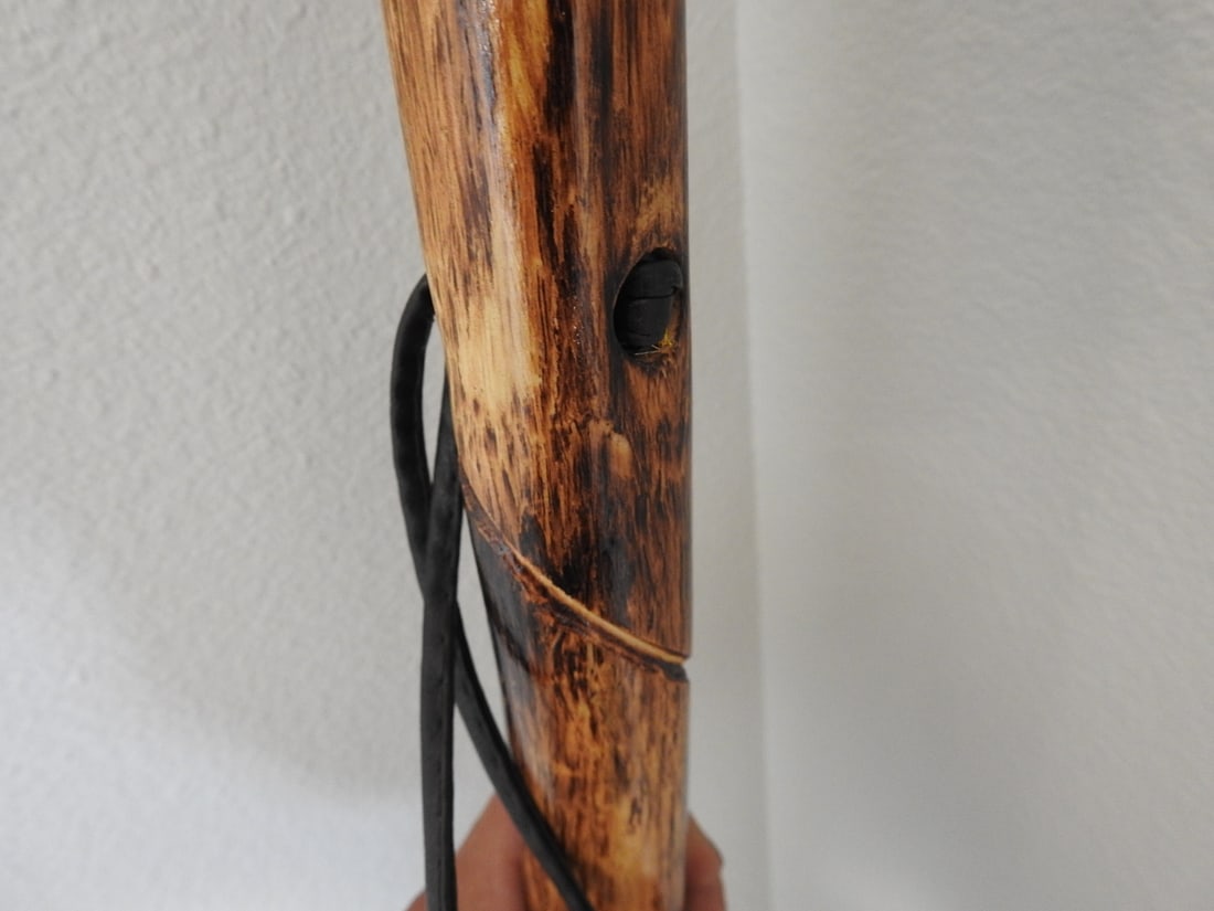 Carved Wood Walking Stick - 3