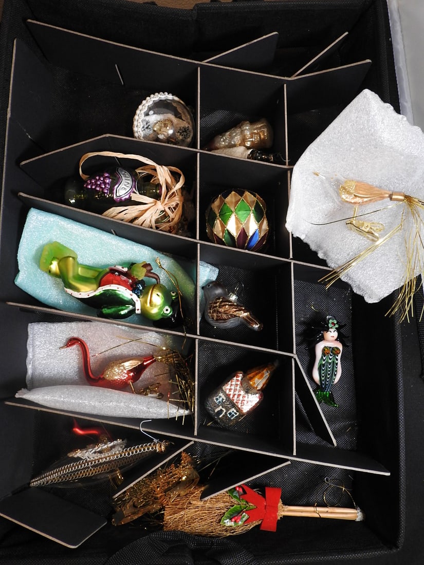 Vintage and New German Glass Christmas Ornaments - 2