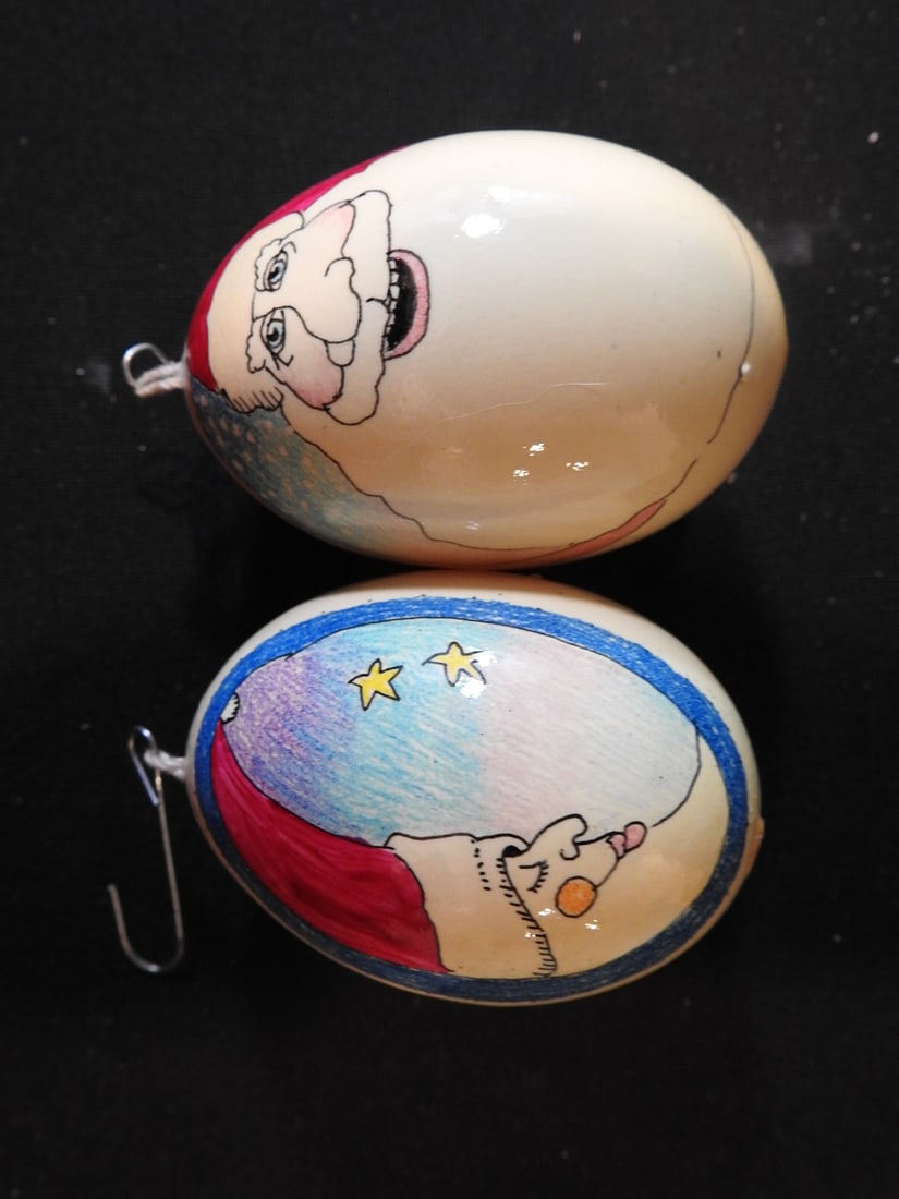 Vintage and New German Glass Christmas Ornaments - 3