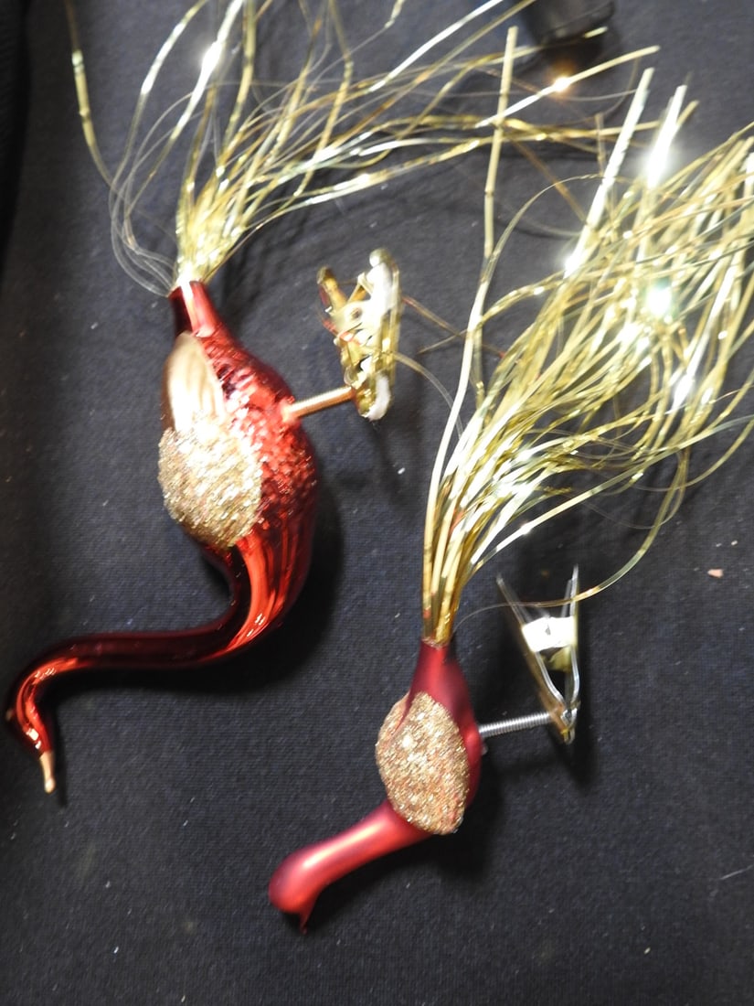 Vintage and New German Glass Christmas Ornaments - 5