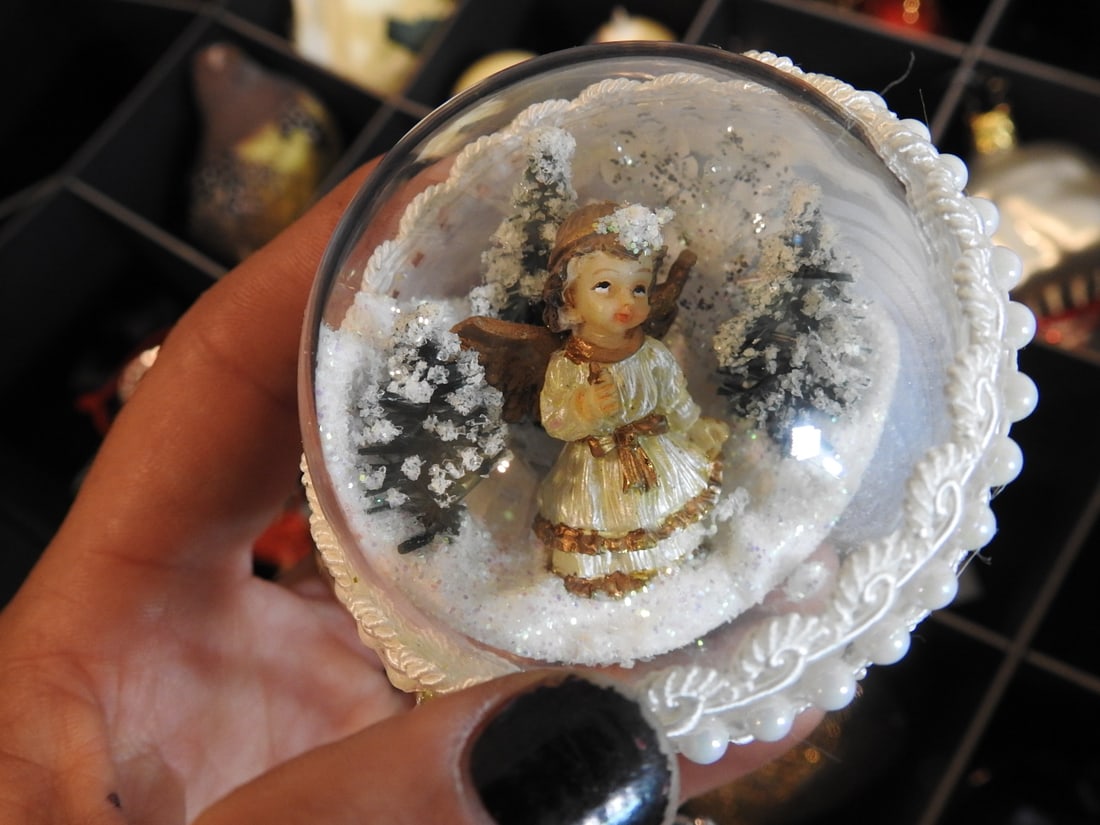 Vintage and New German Glass Christmas Ornaments - 6