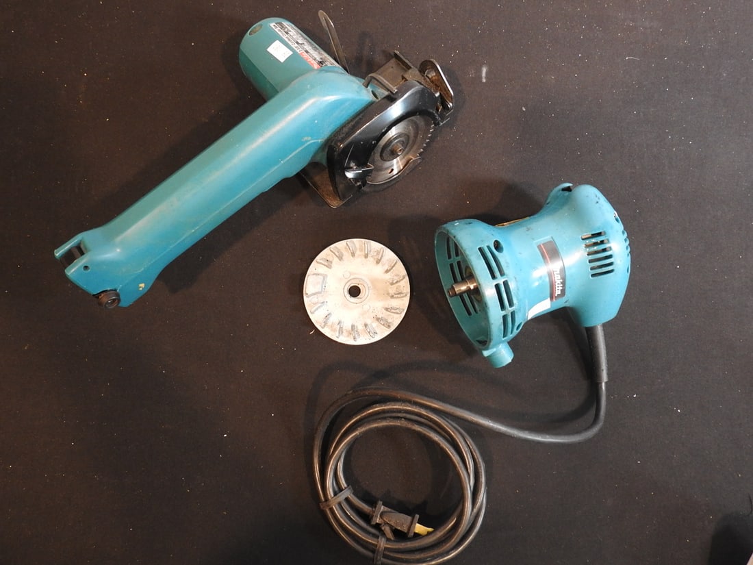 Multi-Functional Power Tool: Multi-functional power tool with attachments as shown, measured as packed. Approx. 9 x 9 x 15 in.
