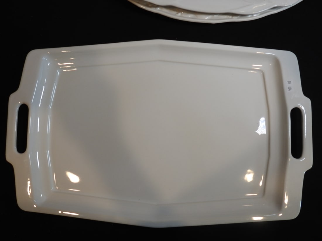 Three French White Ceramic Platters by Studio Nova Portugal - 5