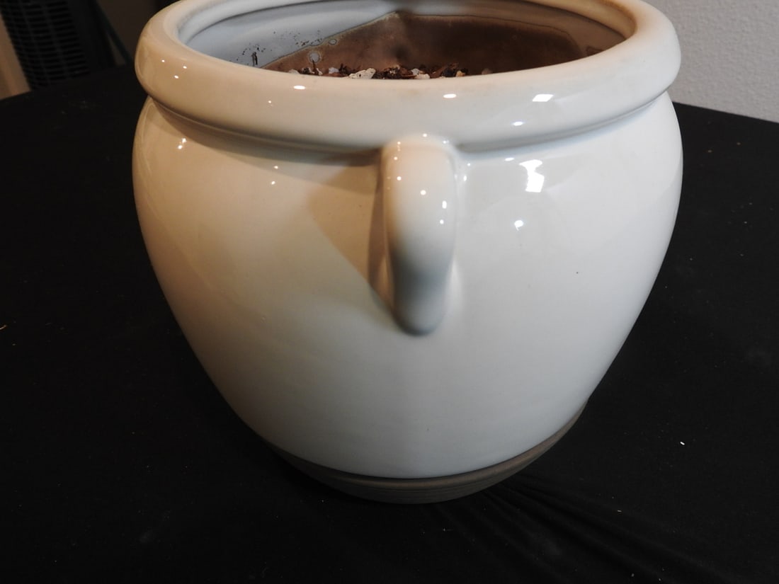 Handled Ceramic Planter - 3