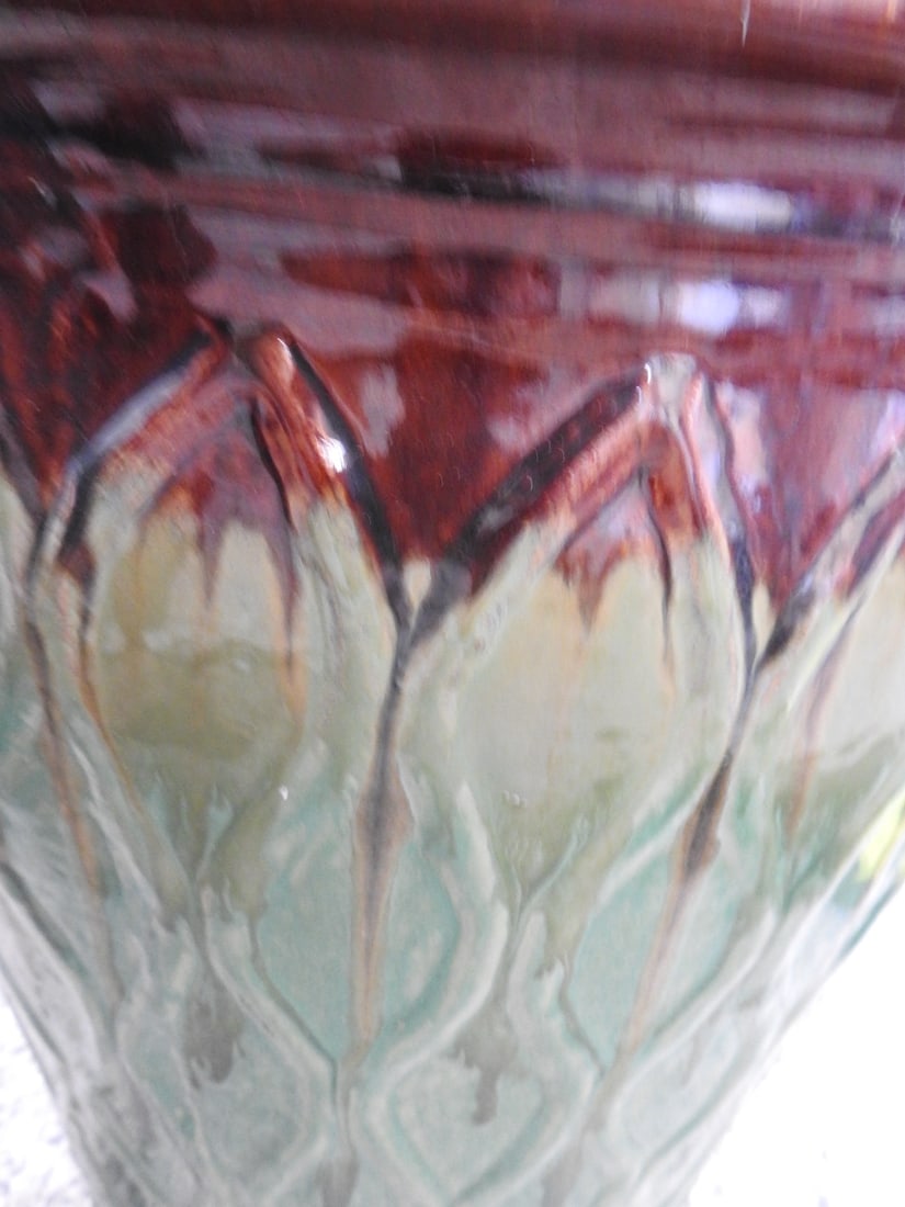 Large Textured Ceramic Planter - 3