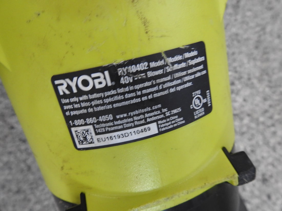 Ryobi One Plus 18V Electric Leaf Blower - 3