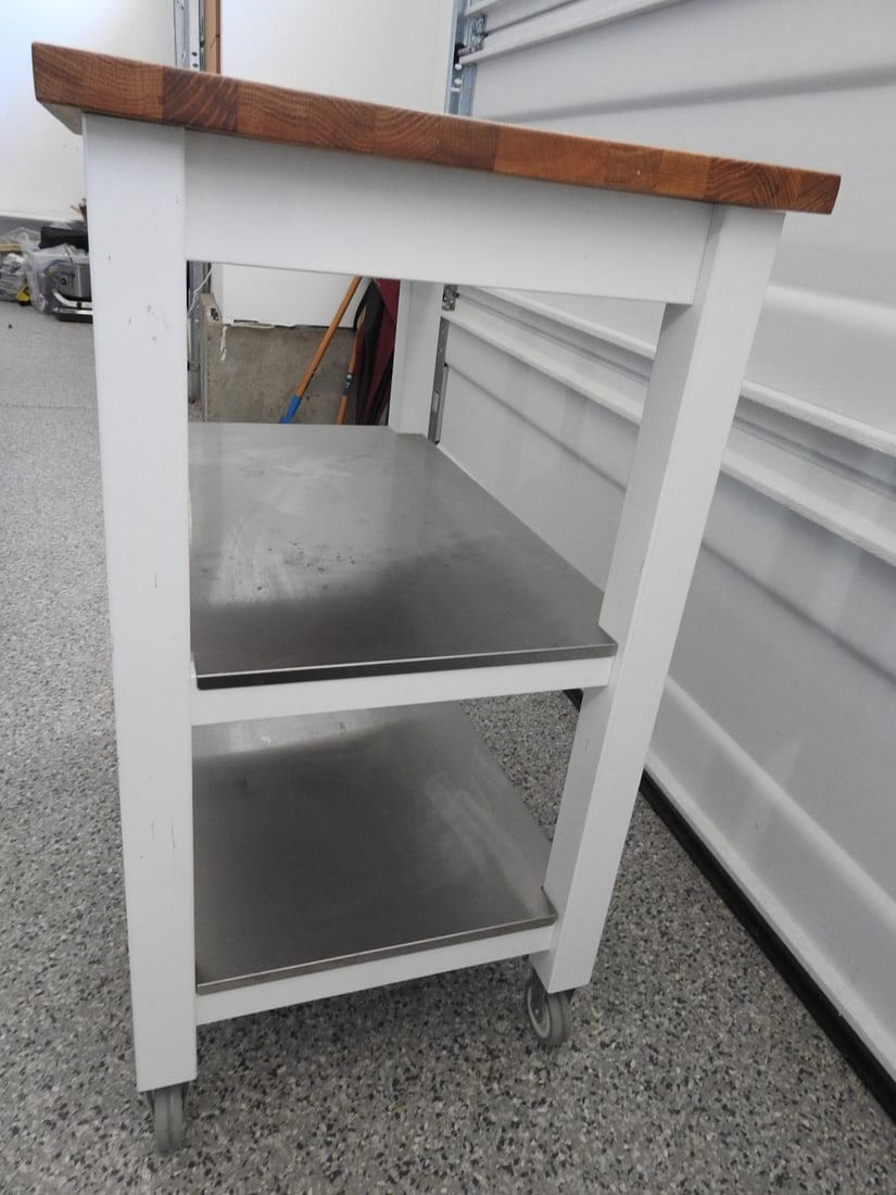 White Utility Work Table - 2