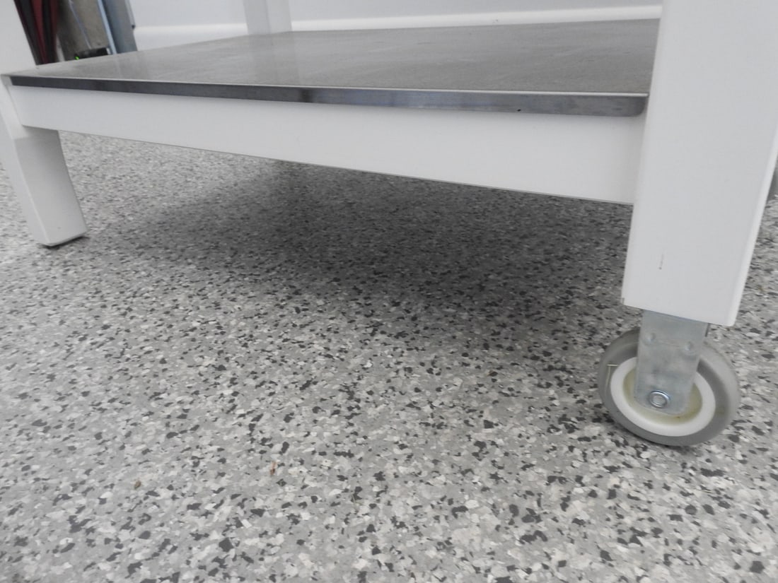 White Utility Work Table - 3