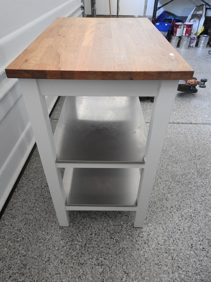 White Utility Work Table - 4