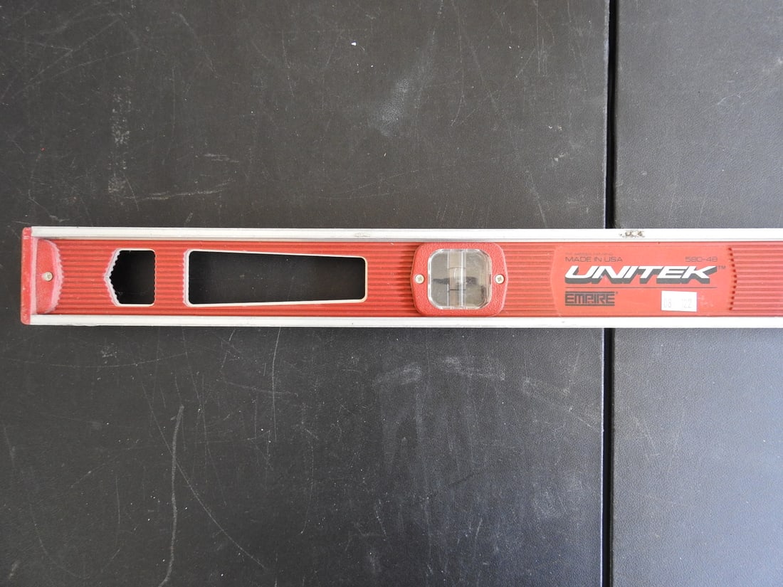 Empire Level: Empire level, measured as packed. Approx. 3 x 1 x 48 in.