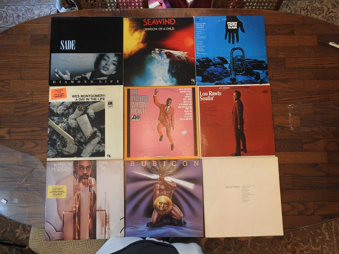 Lot of Nine Assorted Vinyl Records (1 of 1)