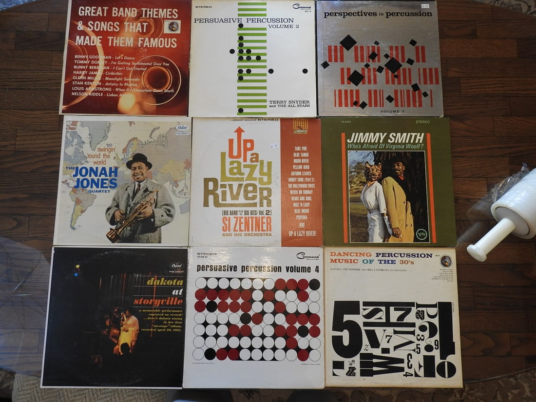 Lot of Nine Assorted Vinyl Records (1 of 1)