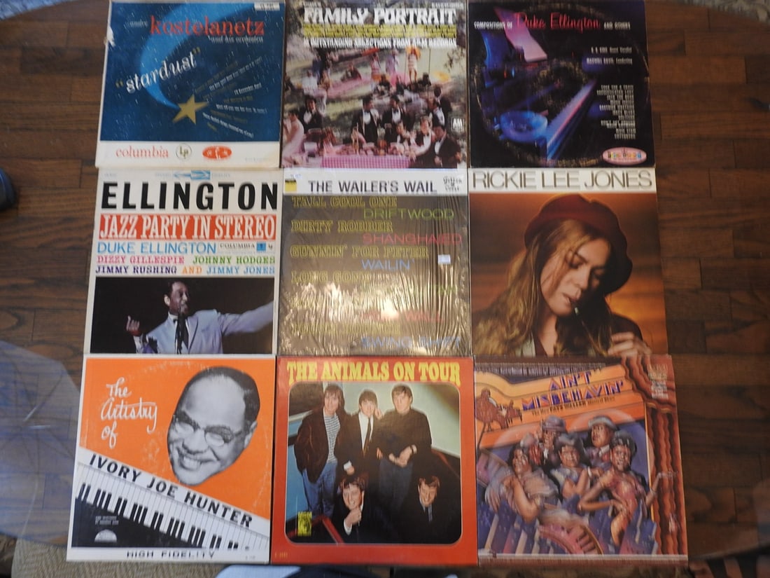 Lot of Nine Assorted Vinyl Records (1 of 1)