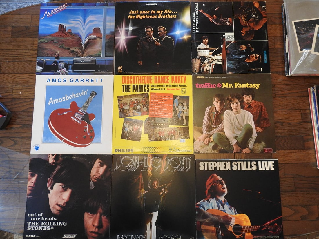 Lot of Nine Assorted Vinyl Records (1 of 1)