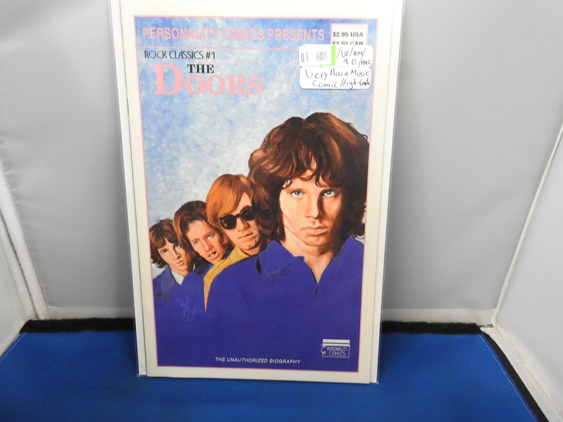 Personality Comics Presents Rock Classics #1 - The Doors: Personality Comics Presents Rock Classics #1 featuring The Doors. 1992 unauthorized biography issue.