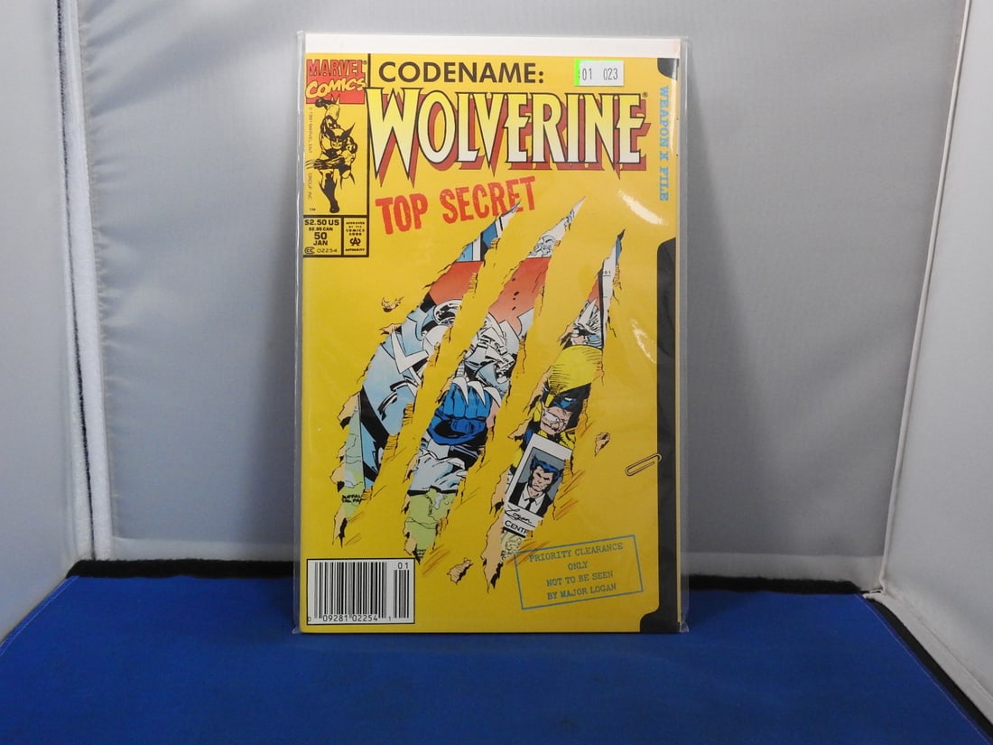 Wolverine #50 - 1992 Polybagged Issue: Wolverine #50, 1992 issue, retained in original sealed/polybagged presentation as photographed.