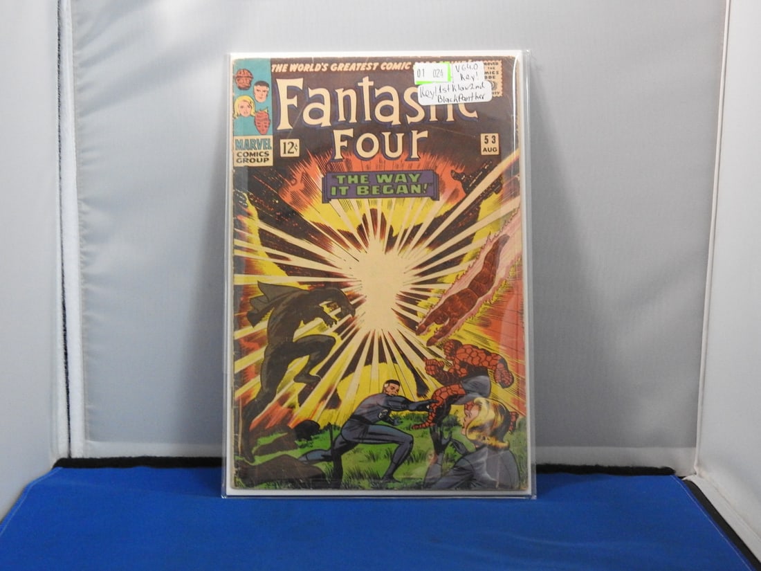 Fantastic Four #53 - Silver Age Marvel Comic: Original Silver Age copy of Fantastic Four #53 featuring Black Panther/T’Challa on the cover.