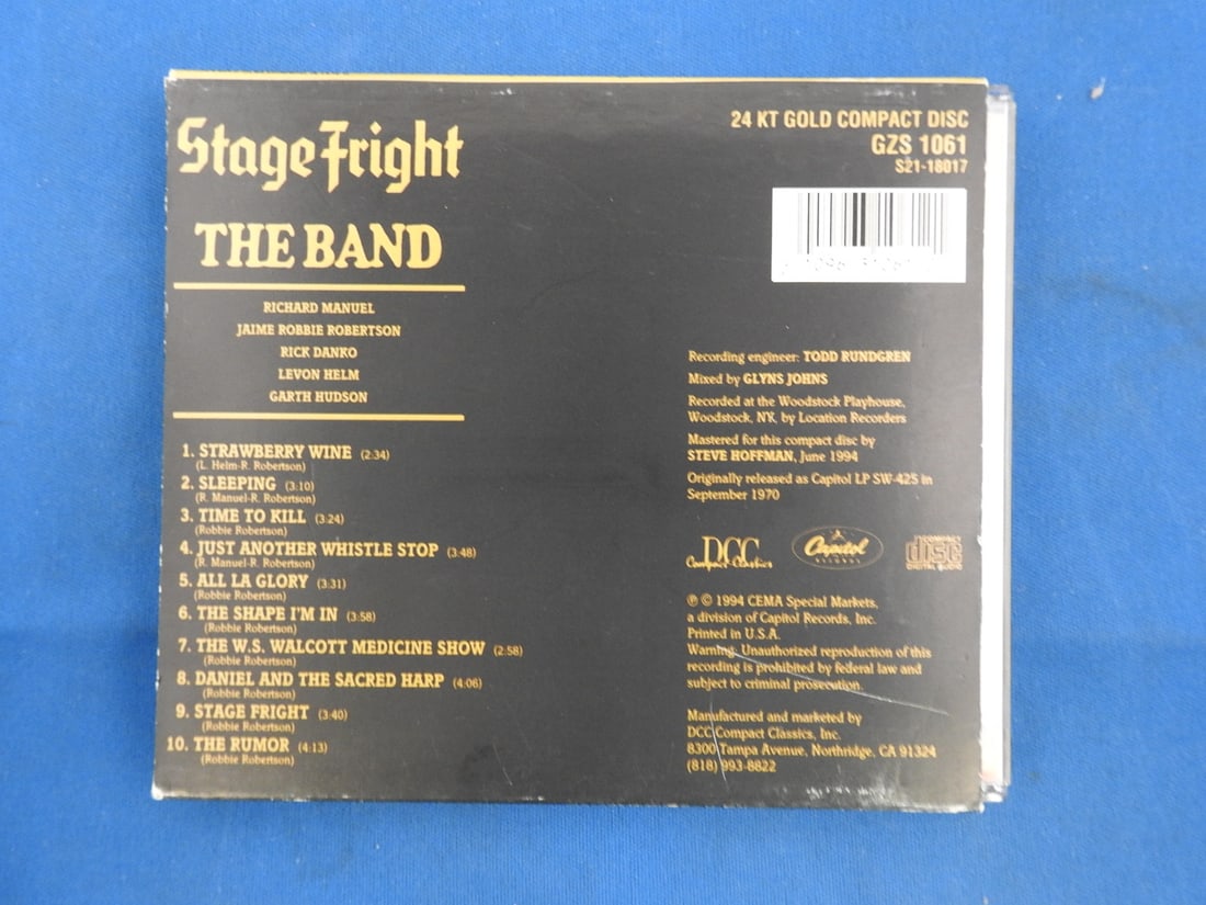 The Band - Stage Fright Gold CD - 2