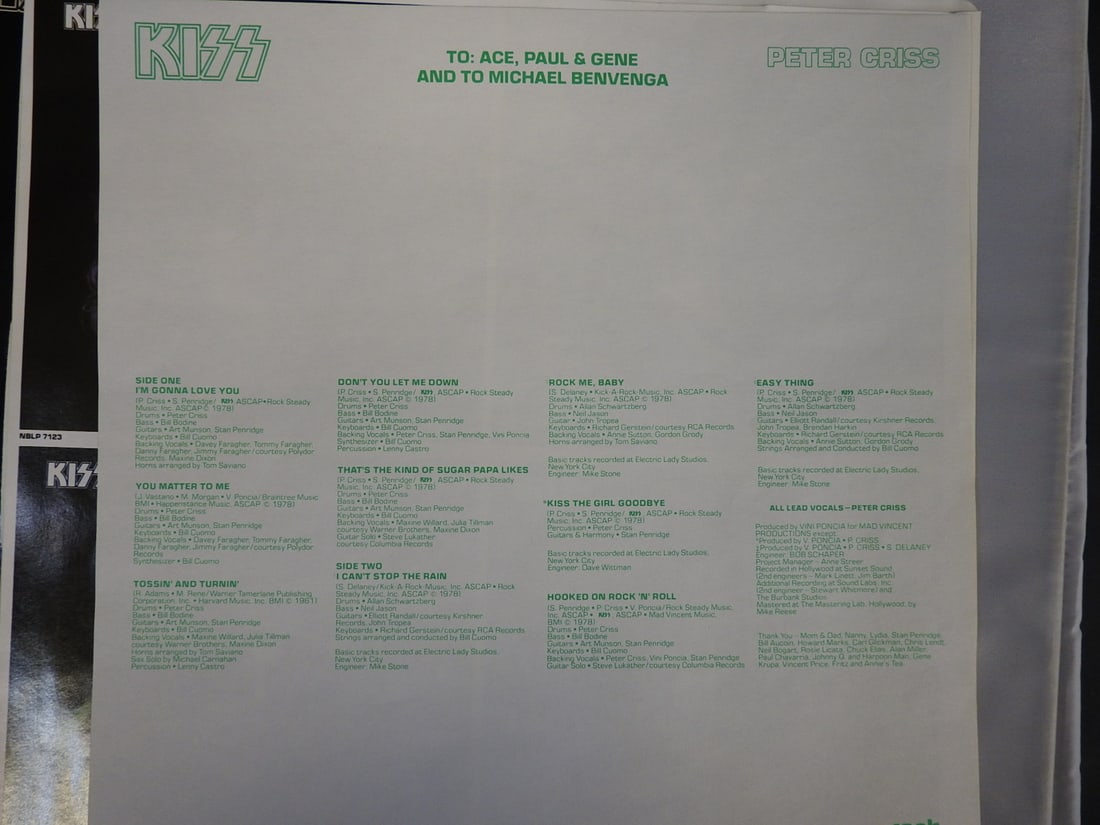 KISS Peter Criss 1978 Solo Vinyl LP - 5