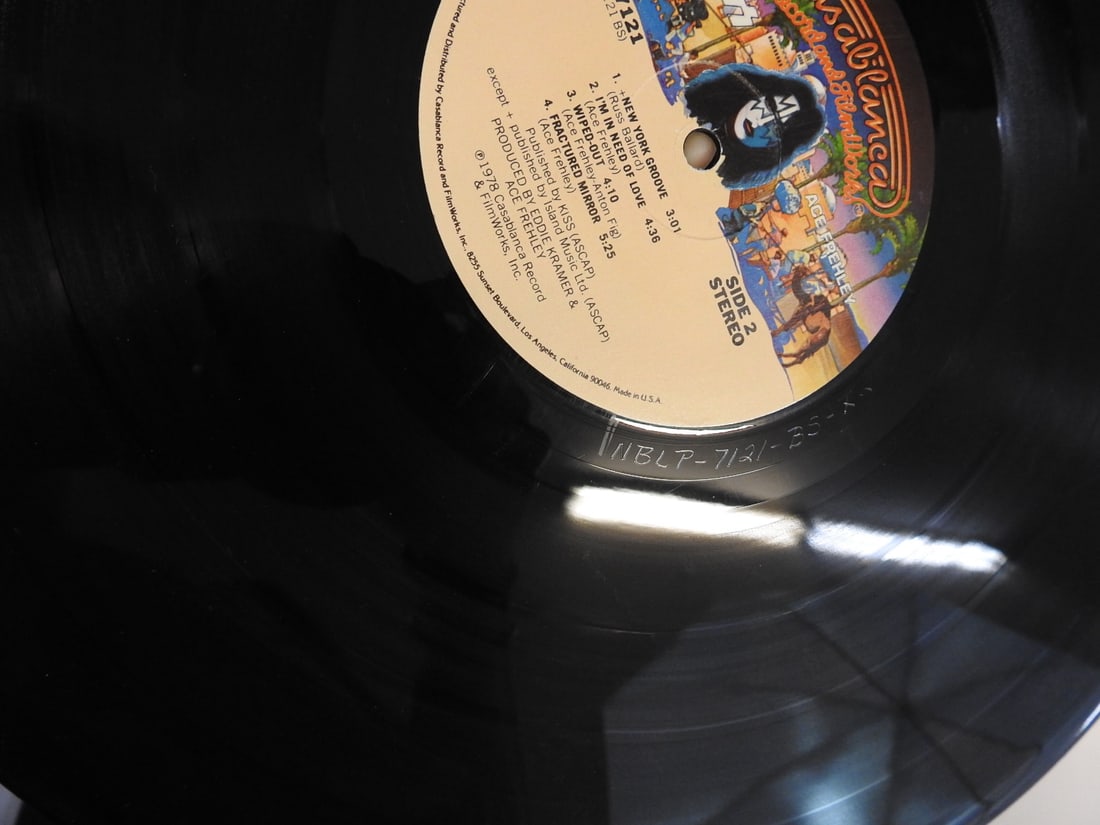 KISS Ace Frehley 1978 Solo Vinyl LP with Poster - 4