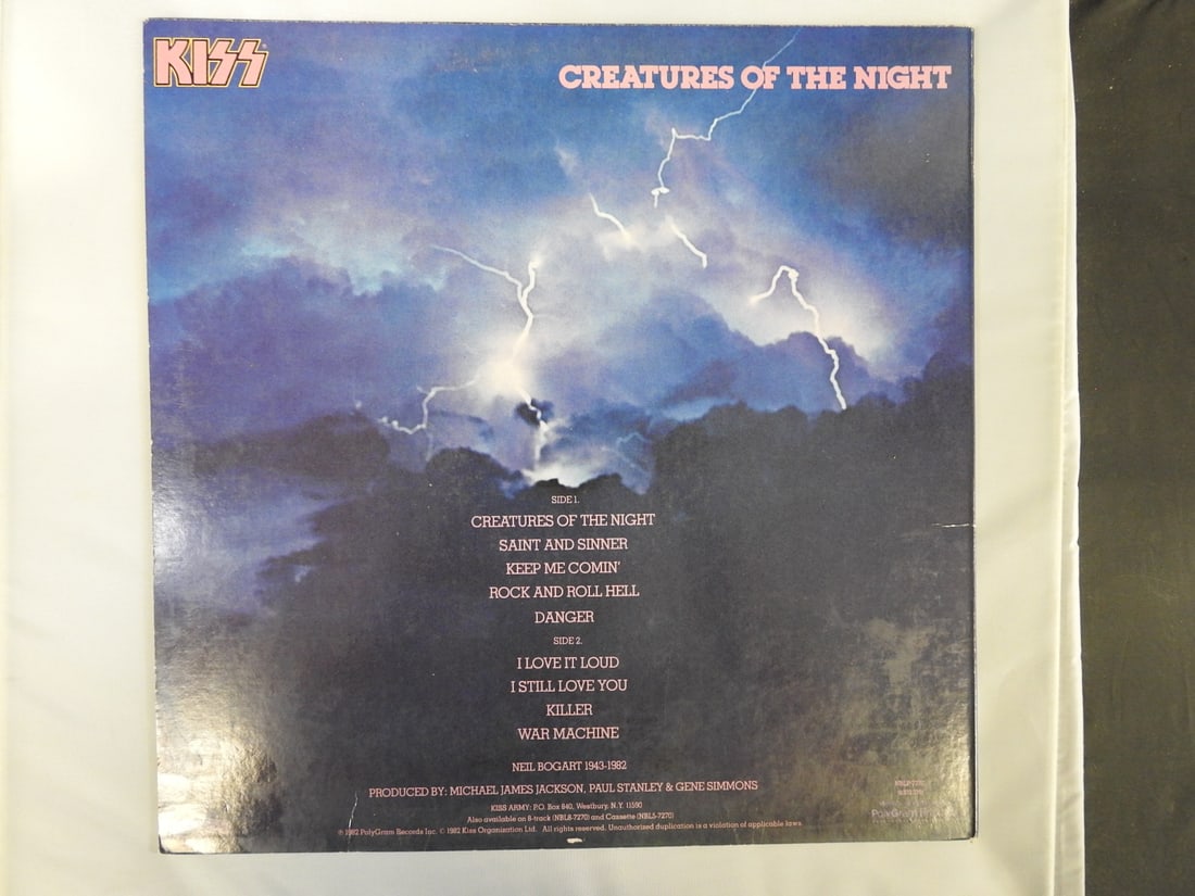 KISS Creatures of the Night Vinyl LP - 2
