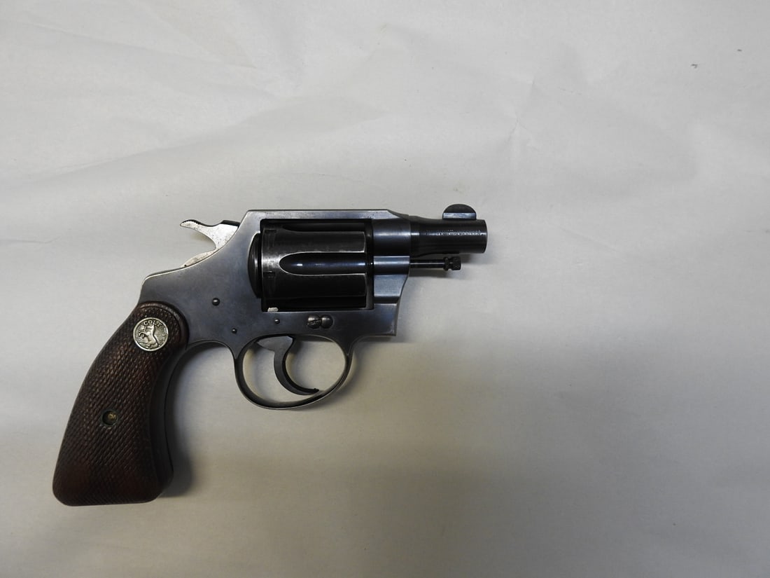 Colt Detective Special .38 Special Revolver – Serial 437264 with Holster: Colt’s Patent Fire Arms Mfg. Co. Detective Special double-action/single-action revolver in .38 Special. Spreadsheet records serial number 437264, 6-shot cylinder, approximately 2-inch barrel, Colt
