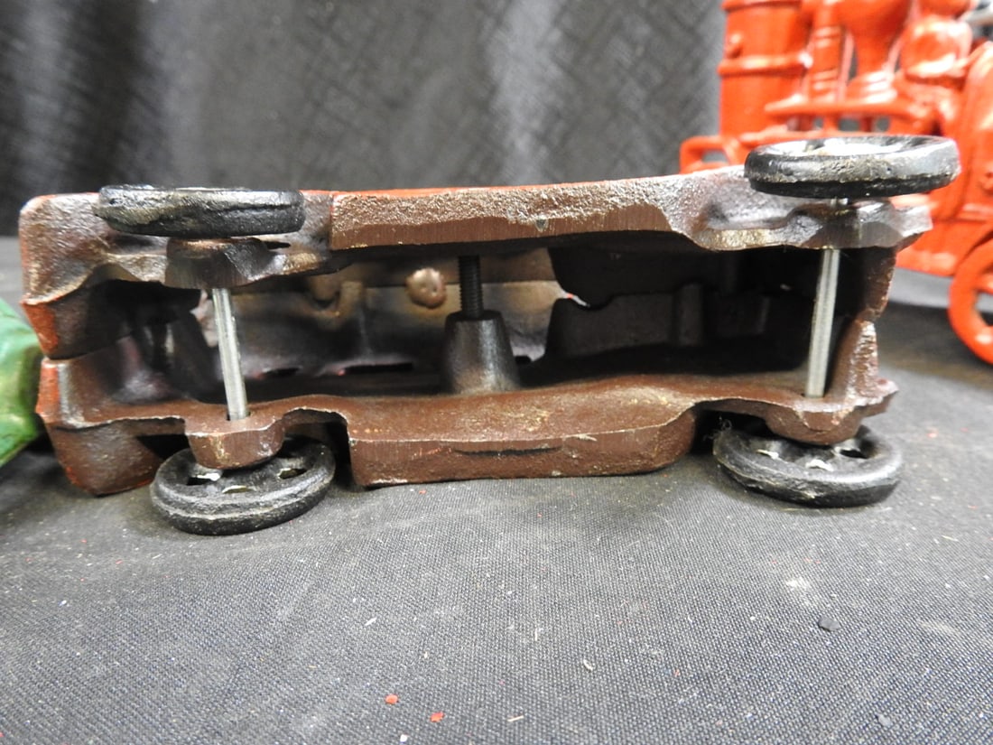 Cast-Metal Firefighting and Automobile Toy Lot - 9