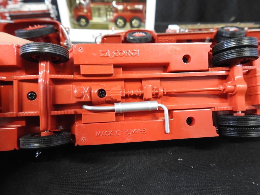 Timex Fire Truck Mini-Clock and Model Fire Engines, Lot of 6 - 6