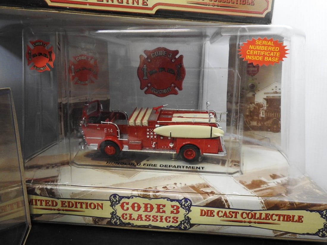 Boxed Fire Truck Models, Lot of 5 - 5