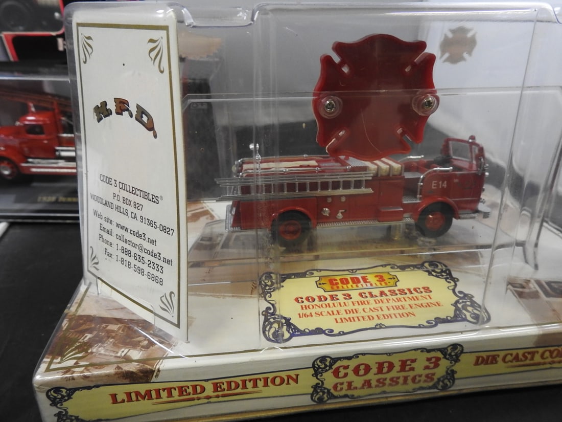 Boxed Fire Truck Models, Lot of 5 - 6