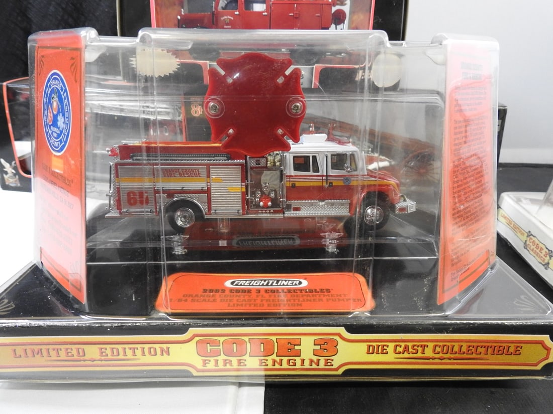 Boxed Fire Truck Models, Lot of 5 - 9
