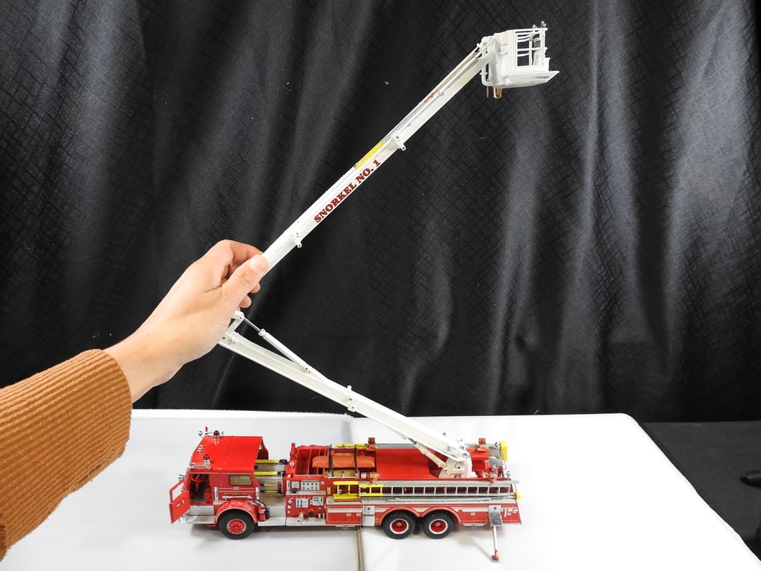 Large Snorkel No. 1 Aerial Fire Truck Model - 3
