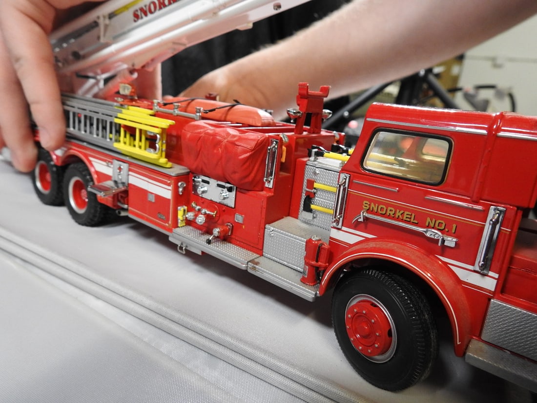 Large Snorkel No. 1 Aerial Fire Truck Model - 6