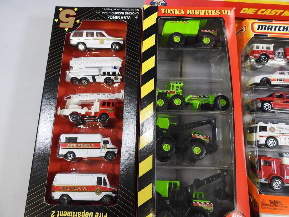 Matchbox, Tonka and Fire Rescue Vehicle Sets, Lot of 5 - 3